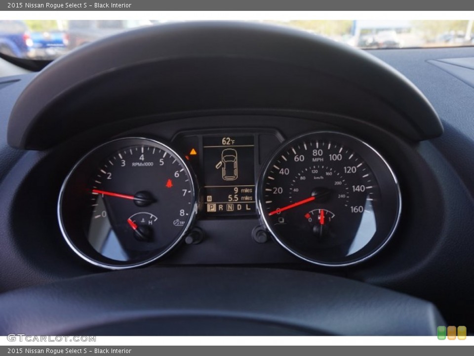 Black Interior Gauges for the 2015 Nissan Rogue Select S #103386972