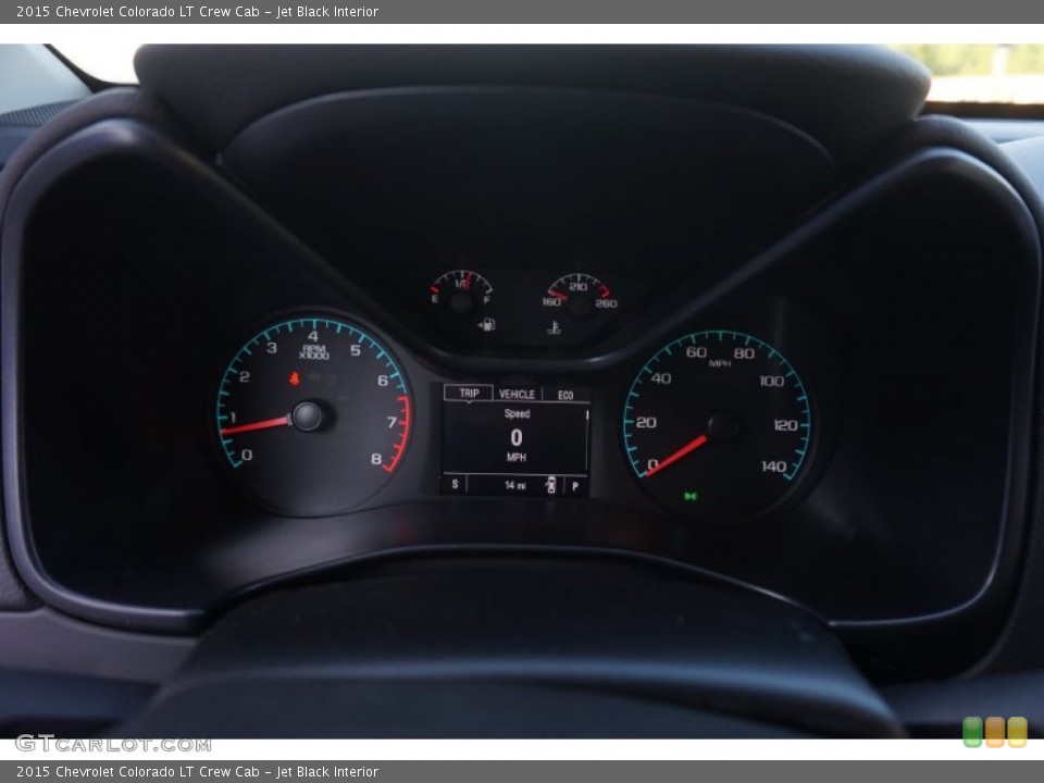 Jet Black Interior Gauges for the 2015 Chevrolet Colorado LT Crew Cab #103390263