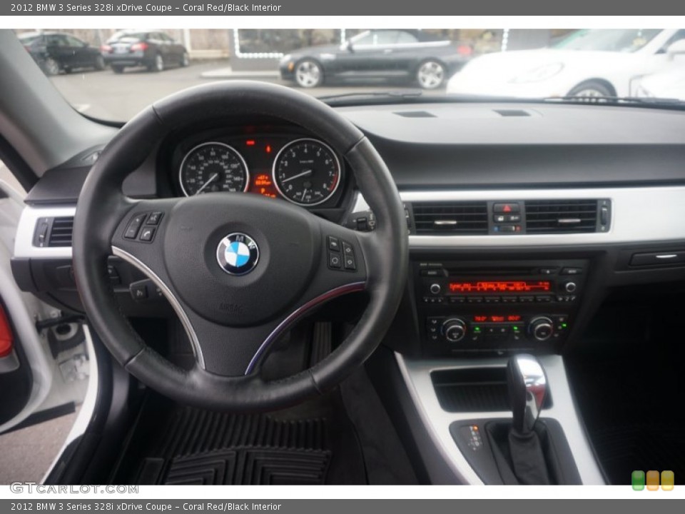 Coral Red/Black Interior Dashboard for the 2012 BMW 3 Series 328i xDrive Coupe #103392192