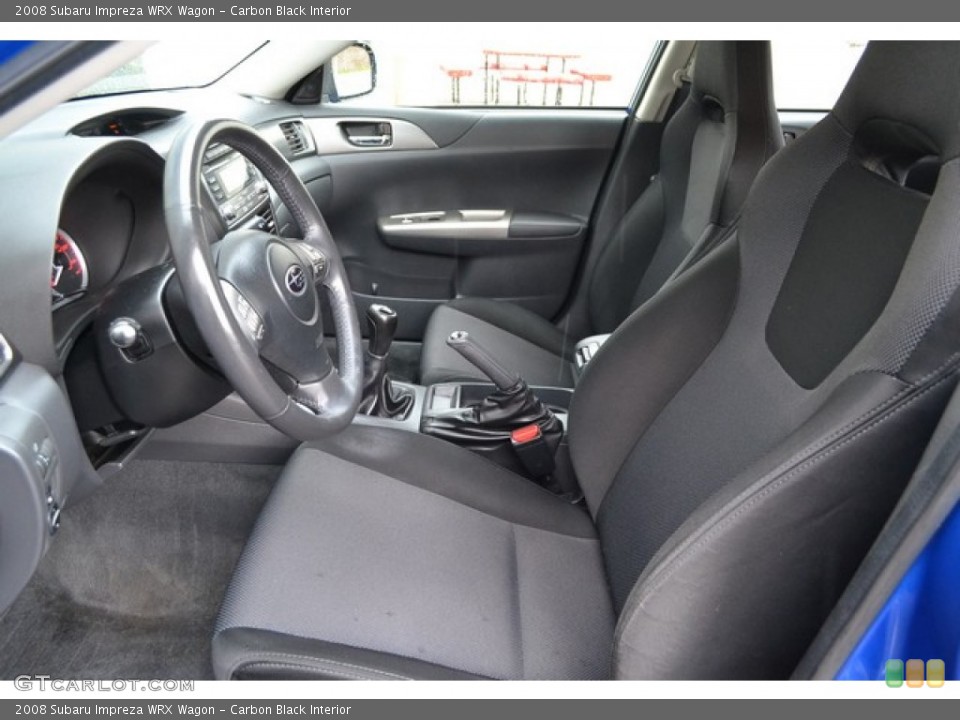 Carbon Black Interior Front Seat for the 2008 Subaru Impreza WRX Wagon #103396980