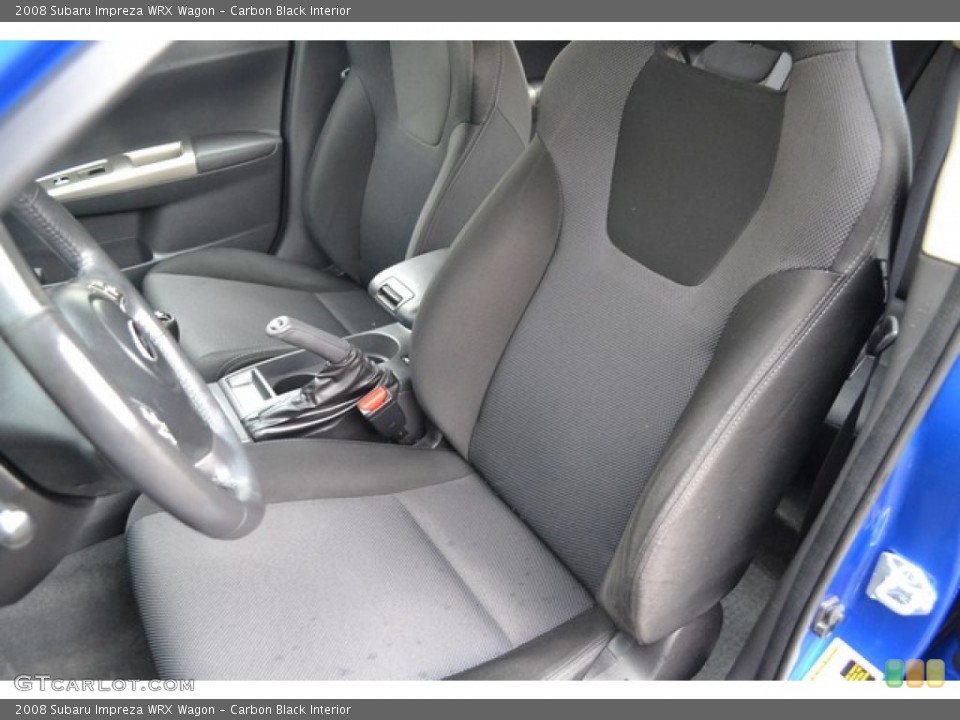 Carbon Black Interior Front Seat for the 2008 Subaru Impreza WRX Wagon #103396998