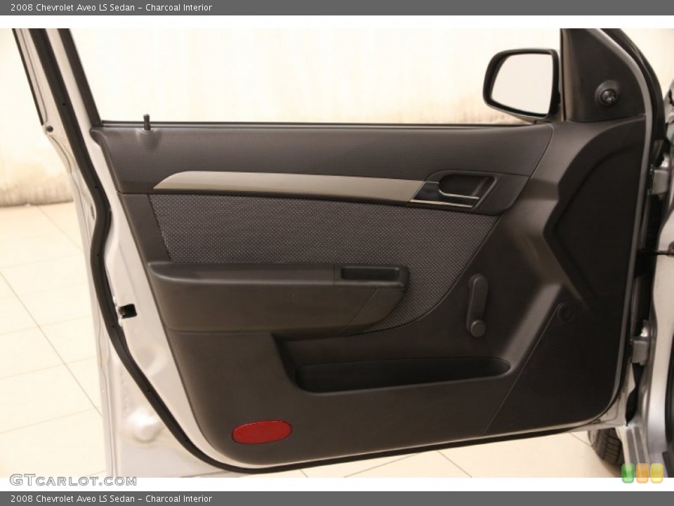 Charcoal Interior Door Panel for the 2008 Chevrolet Aveo LS Sedan #103406416