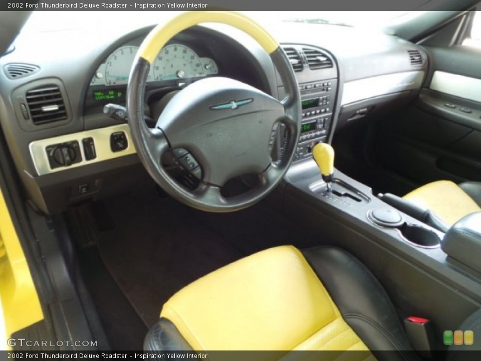 Inspiration Yellow Interior Photo for the 2002 Ford Thunderbird Deluxe Roadster #103410205