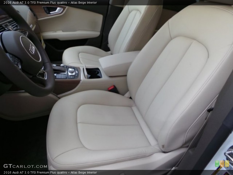 Atlas Beige Interior Front Seat for the 2016 Audi A7 3.0 TFSI Premium Plus quattro #103410814
