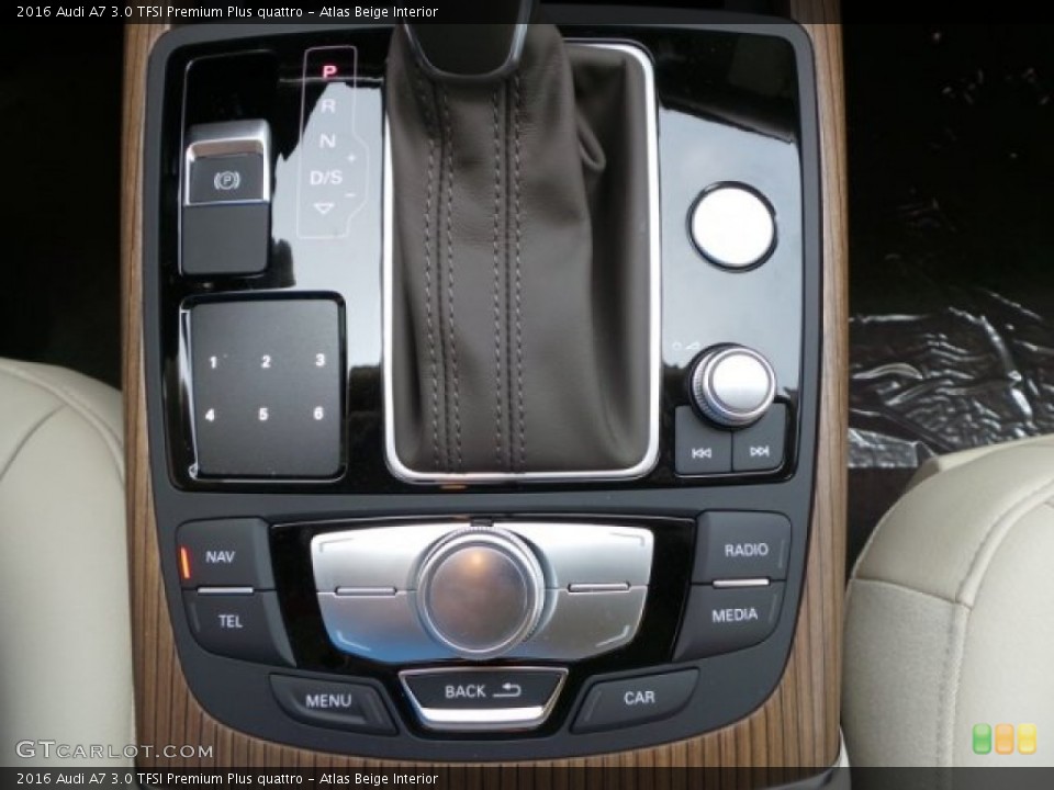 Atlas Beige Interior Controls for the 2016 Audi A7 3.0 TFSI Premium Plus quattro #103410964
