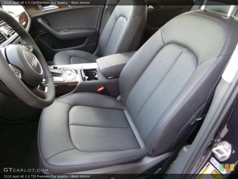 Black Interior Front Seat for the 2016 Audi A6 3.0 TDI Premium Plus quattro #103411402