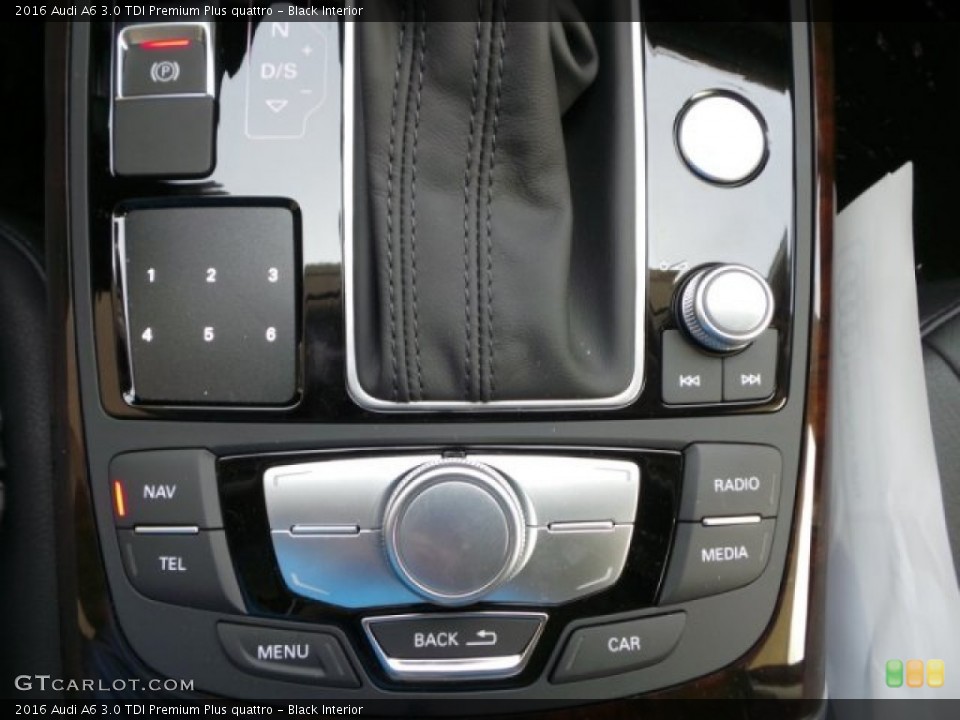 Black Interior Controls for the 2016 Audi A6 3.0 TDI Premium Plus quattro #103411573