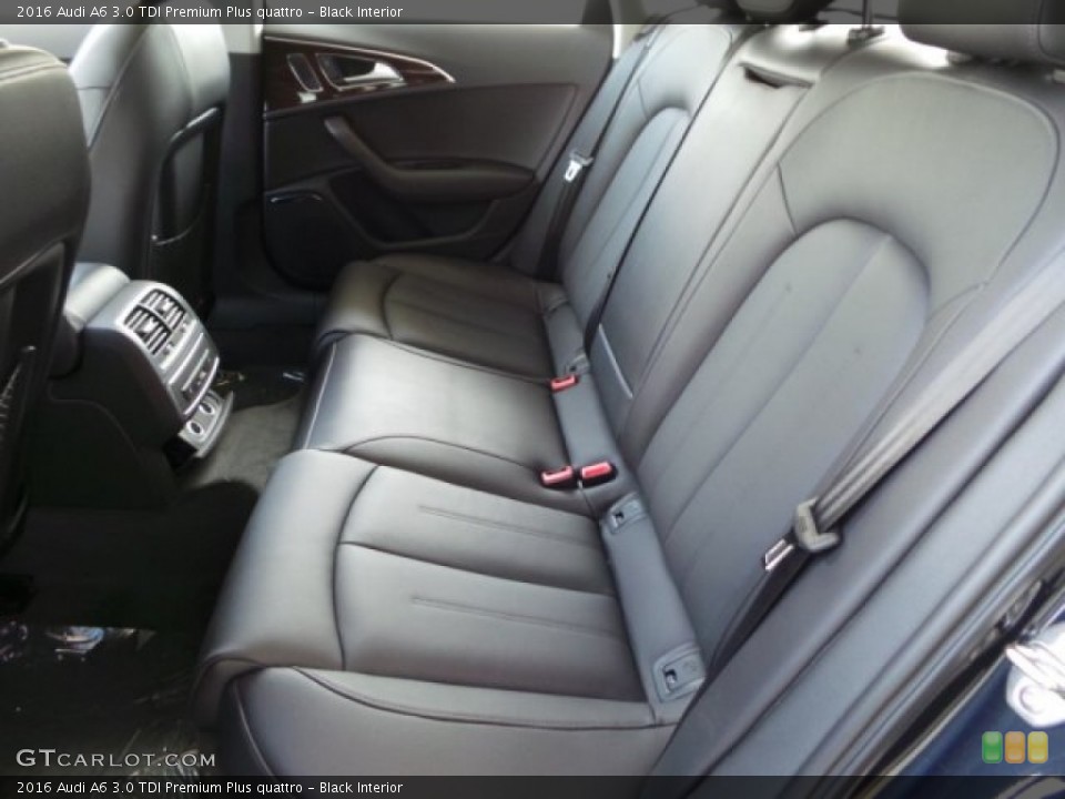 Black Interior Rear Seat for the 2016 Audi A6 3.0 TDI Premium Plus quattro #103411624