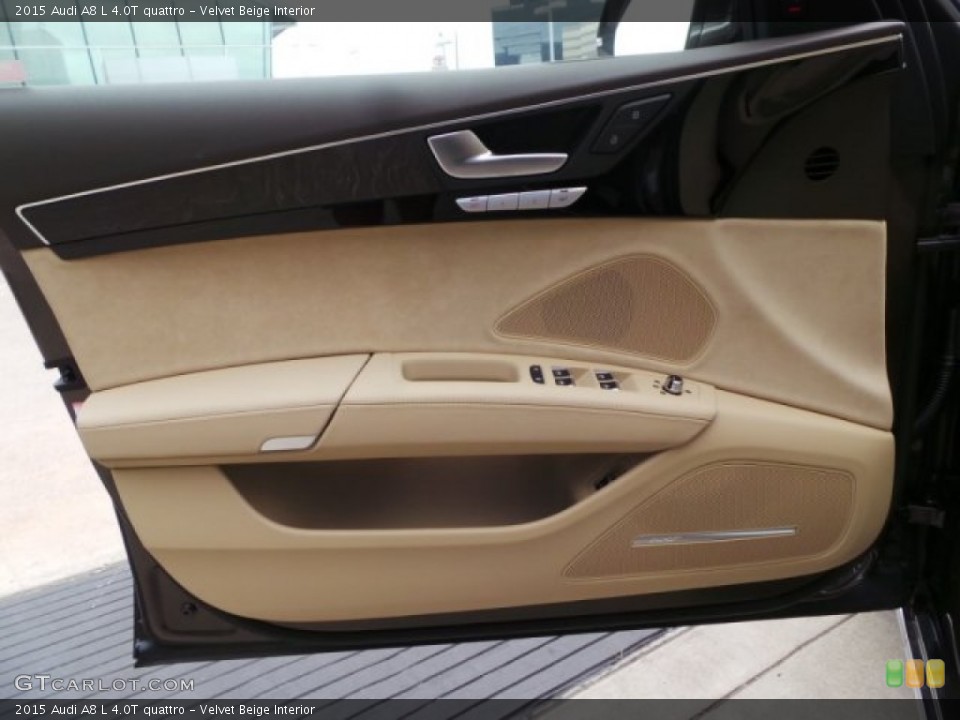 Velvet Beige Interior Door Panel for the 2015 Audi A8 L 4.0T quattro #103412023