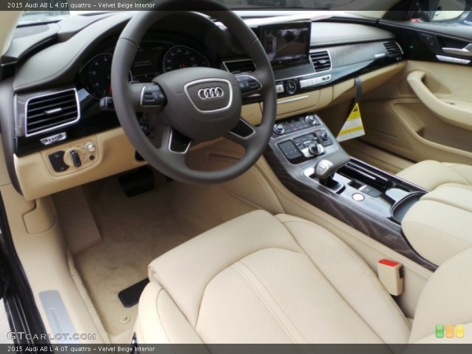 Velvet Beige Interior Photo for the 2015 Audi A8 L 4.0T quattro #103412038