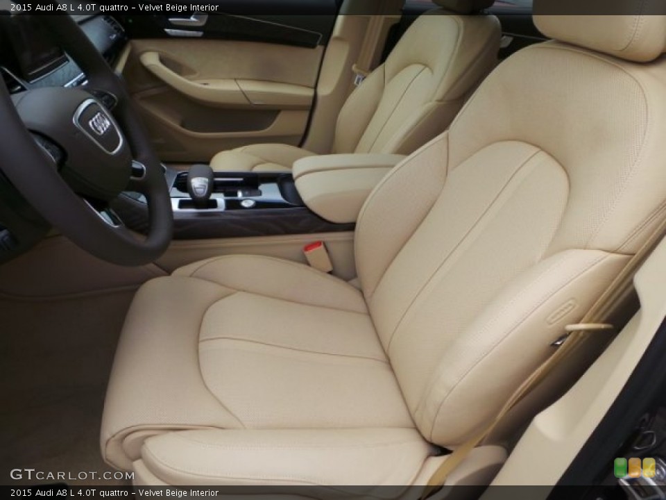 Velvet Beige Interior Front Seat for the 2015 Audi A8 L 4.0T quattro #103412059