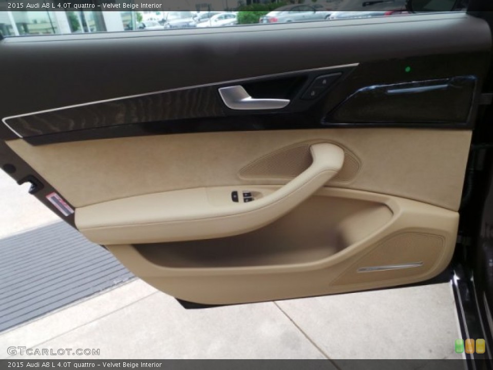 Velvet Beige Interior Door Panel for the 2015 Audi A8 L 4.0T quattro #103412317