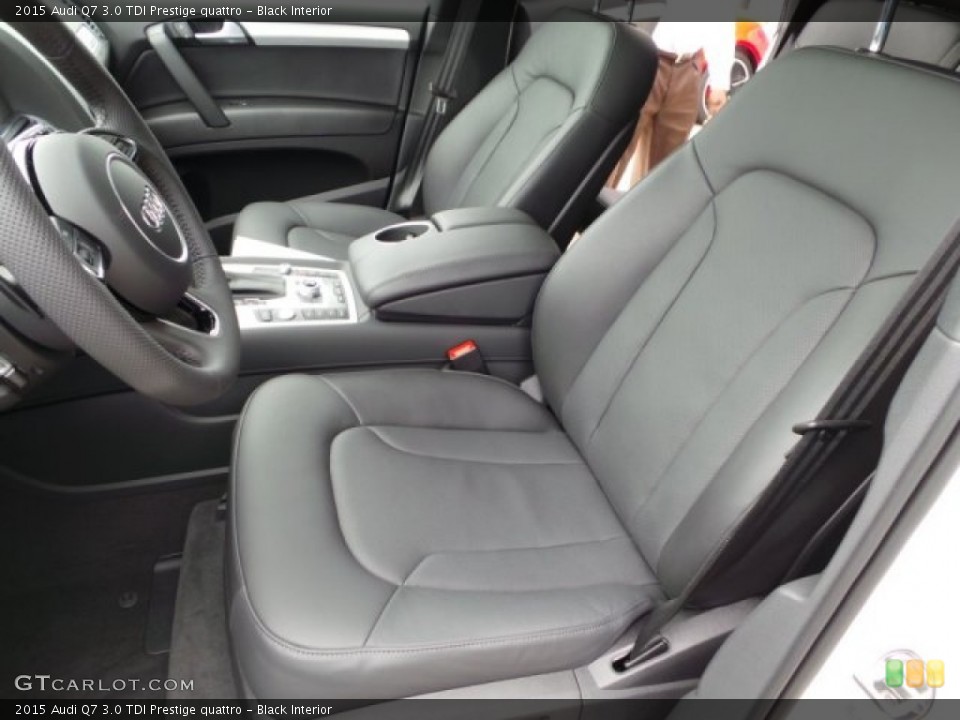 Black Interior Front Seat for the 2015 Audi Q7 3.0 TDI Prestige quattro #103414214