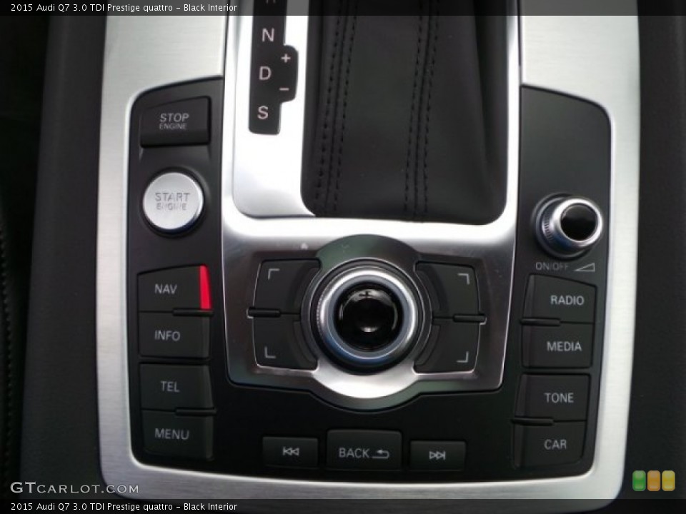 Black Interior Controls for the 2015 Audi Q7 3.0 TDI Prestige quattro #103414417