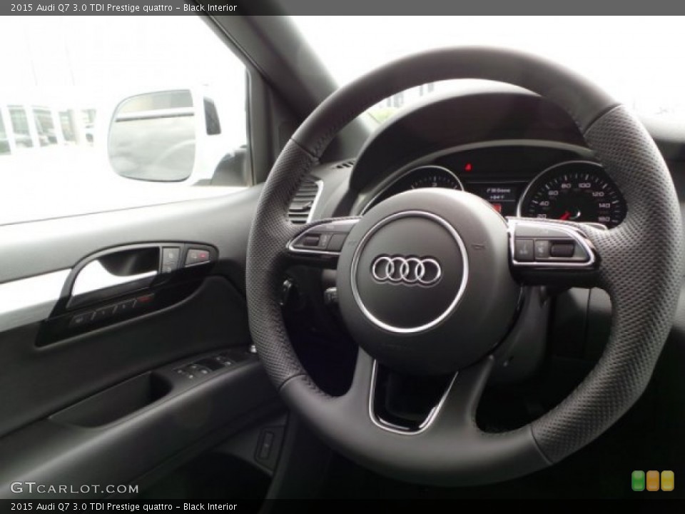 Black Interior Steering Wheel for the 2015 Audi Q7 3.0 TDI Prestige quattro #103414514
