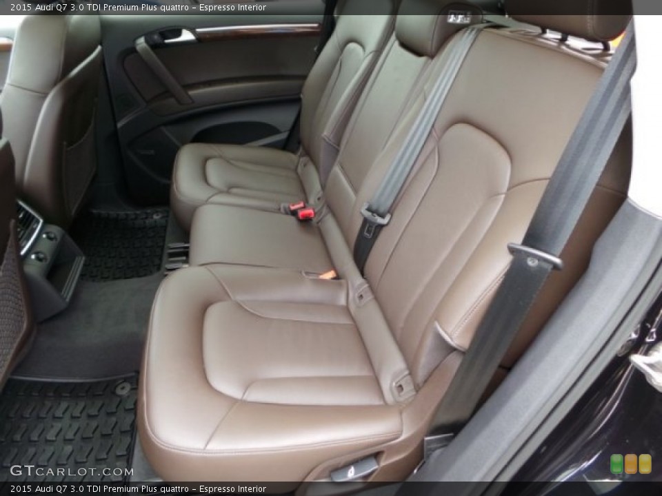 Espresso Interior Rear Seat for the 2015 Audi Q7 3.0 TDI Premium Plus quattro #103415881