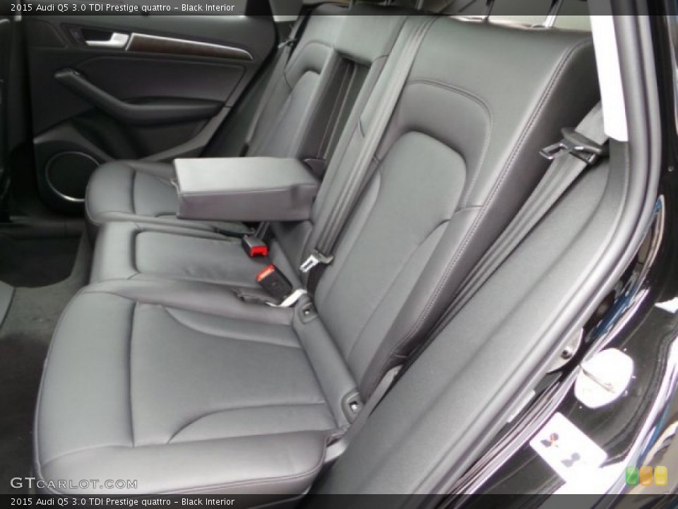 Black Interior Rear Seat for the 2015 Audi Q5 3.0 TDI Prestige quattro #103419004