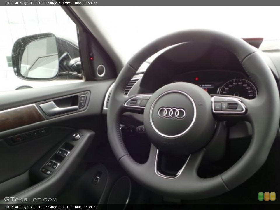 Black Interior Steering Wheel for the 2015 Audi Q5 3.0 TDI Prestige quattro #103419040
