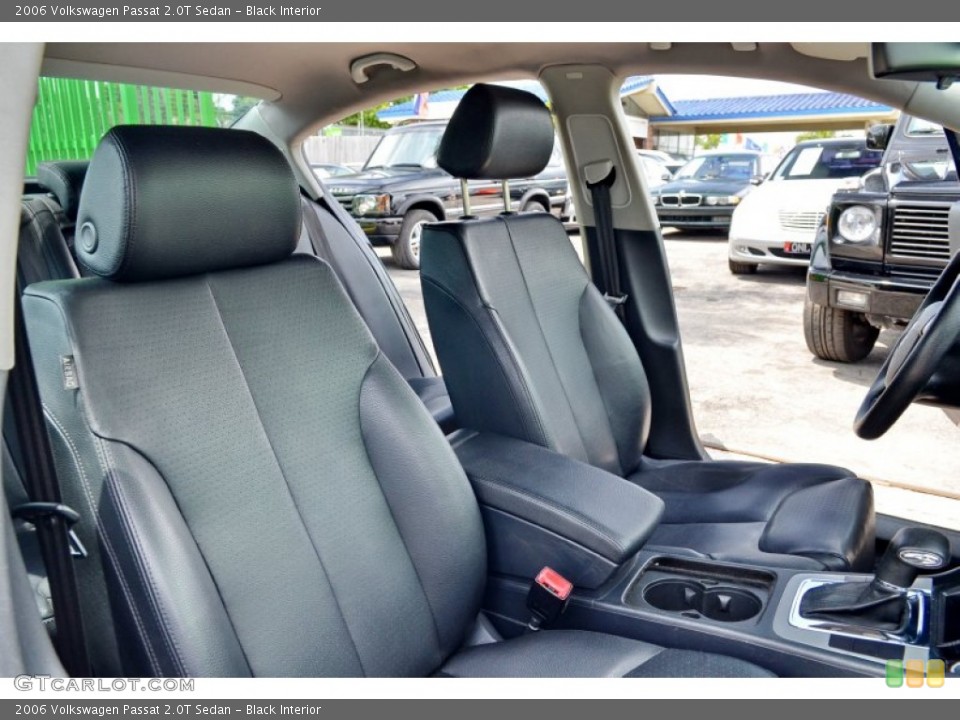 Black Interior Front Seat for the 2006 Volkswagen Passat 2.0T Sedan #103422871