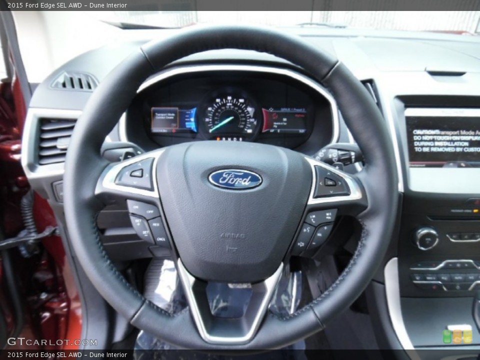 Dune Interior Steering Wheel for the 2015 Ford Edge SEL AWD #103425838