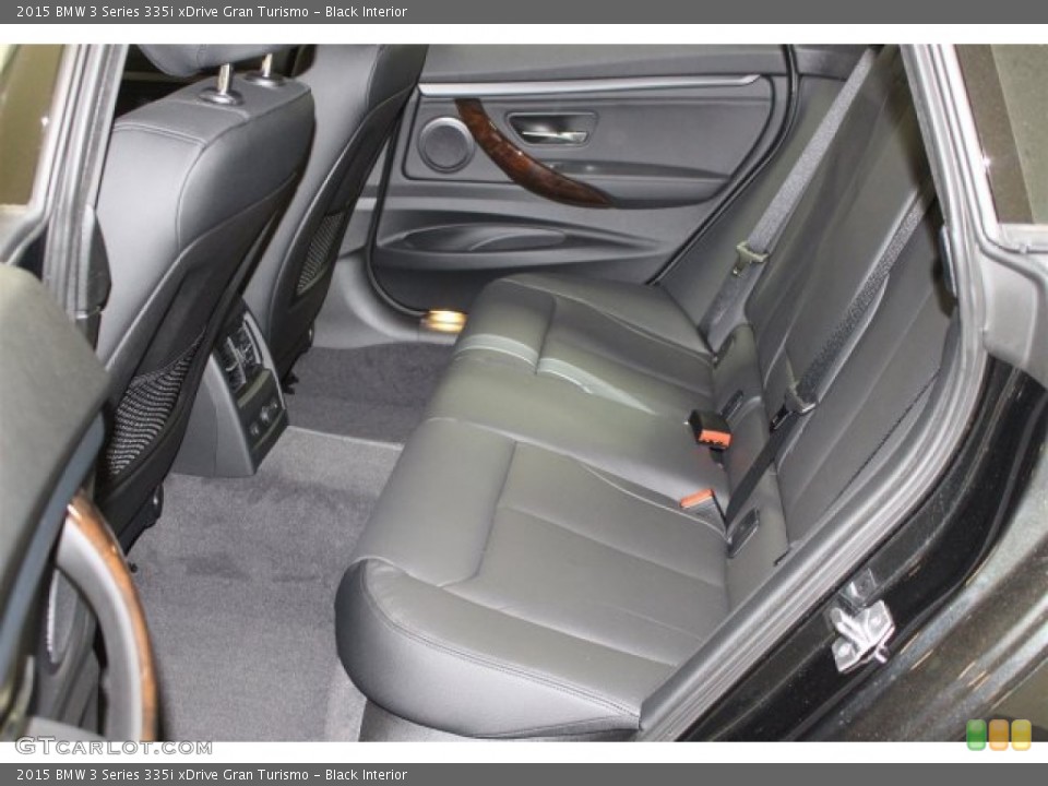 Black Interior Rear Seat for the 2015 BMW 3 Series 335i xDrive Gran Turismo #103428082