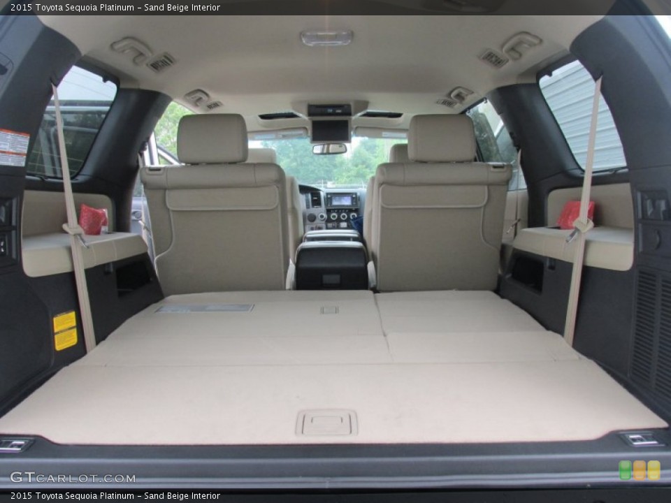 Sand Beige Interior Trunk for the 2015 Toyota Sequoia Platinum #103430271