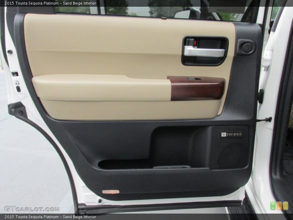 Sand Beige Interior Door Panel for the 2015 Toyota Sequoia Platinum #103430326