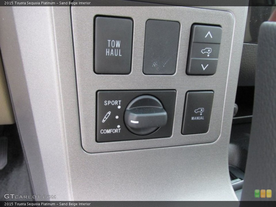 Sand Beige Interior Controls for the 2015 Toyota Sequoia Platinum #103430563