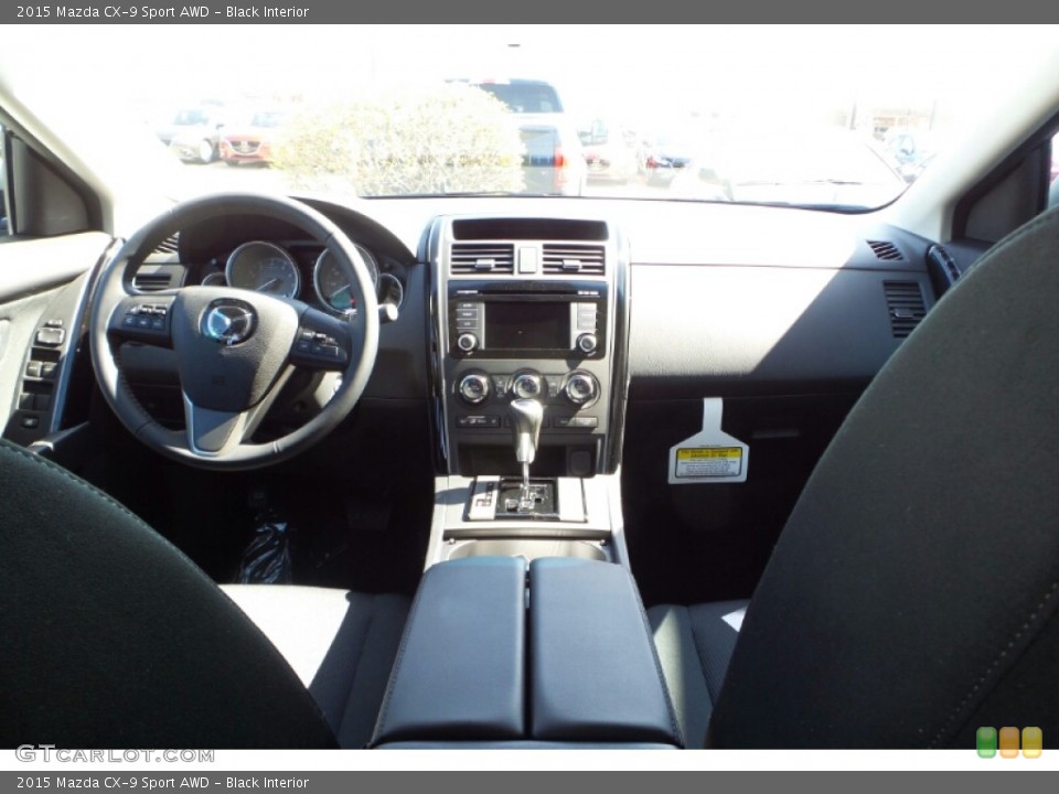 Black Interior Dashboard for the 2015 Mazda CX-9 Sport AWD #103431397