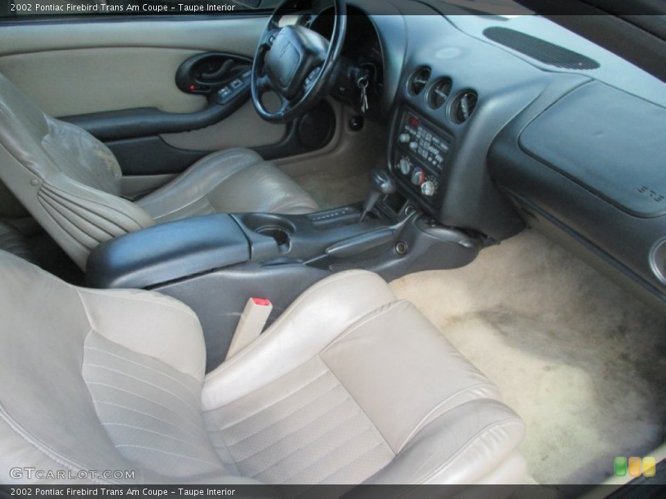 Taupe 2002 Pontiac Firebird Interiors