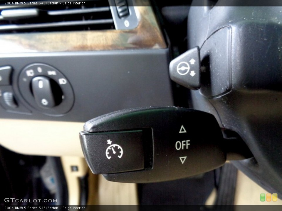 Beige Interior Controls for the 2004 BMW 5 Series 545i Sedan #103439369