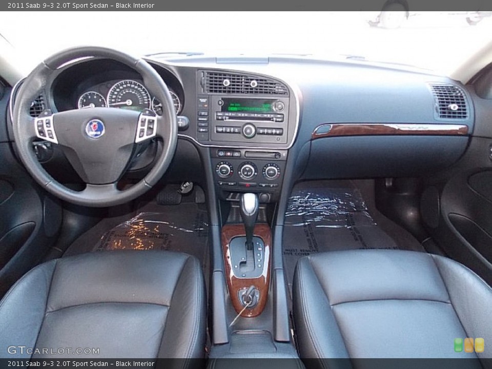 Black Interior Dashboard for the 2011 Saab 9-3 2.0T Sport Sedan #103440306