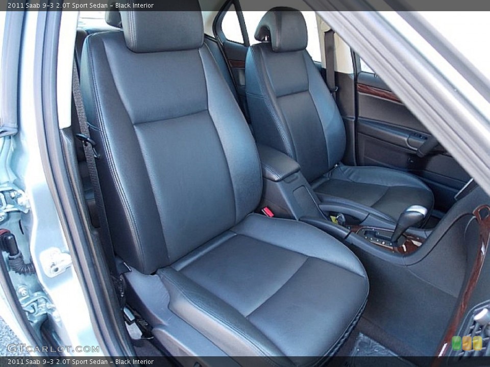 Black Interior Front Seat for the 2011 Saab 9-3 2.0T Sport Sedan #103440498