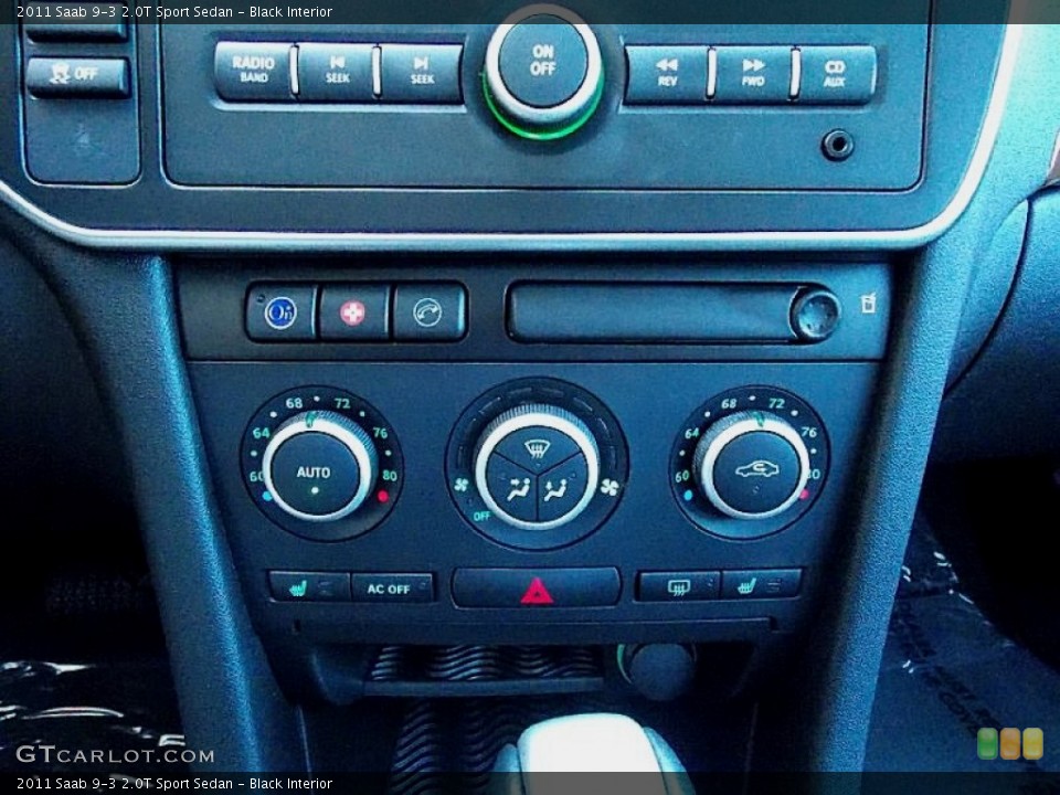 Black Interior Controls for the 2011 Saab 9-3 2.0T Sport Sedan #103440780