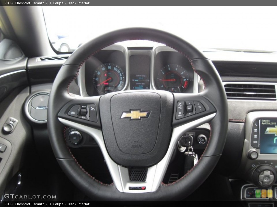Black Interior Steering Wheel for the 2014 Chevrolet Camaro ZL1 Coupe #103442648