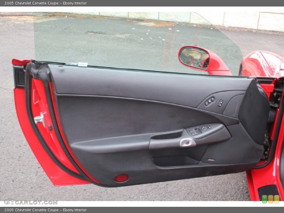 Ebony Interior Door Panel for the 2005 Chevrolet Corvette Coupe #103446408