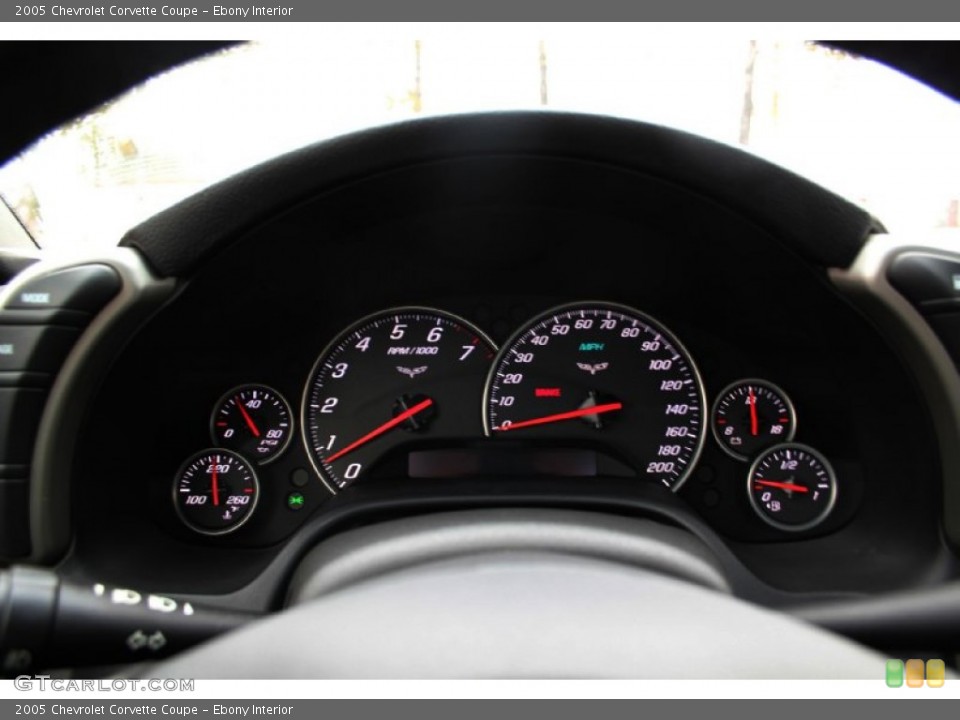 Ebony Interior Gauges for the 2005 Chevrolet Corvette Coupe #103446939