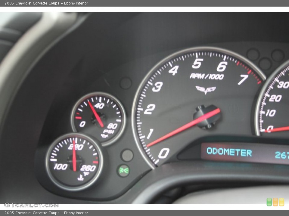 Ebony Interior Gauges for the 2005 Chevrolet Corvette Coupe #103446984