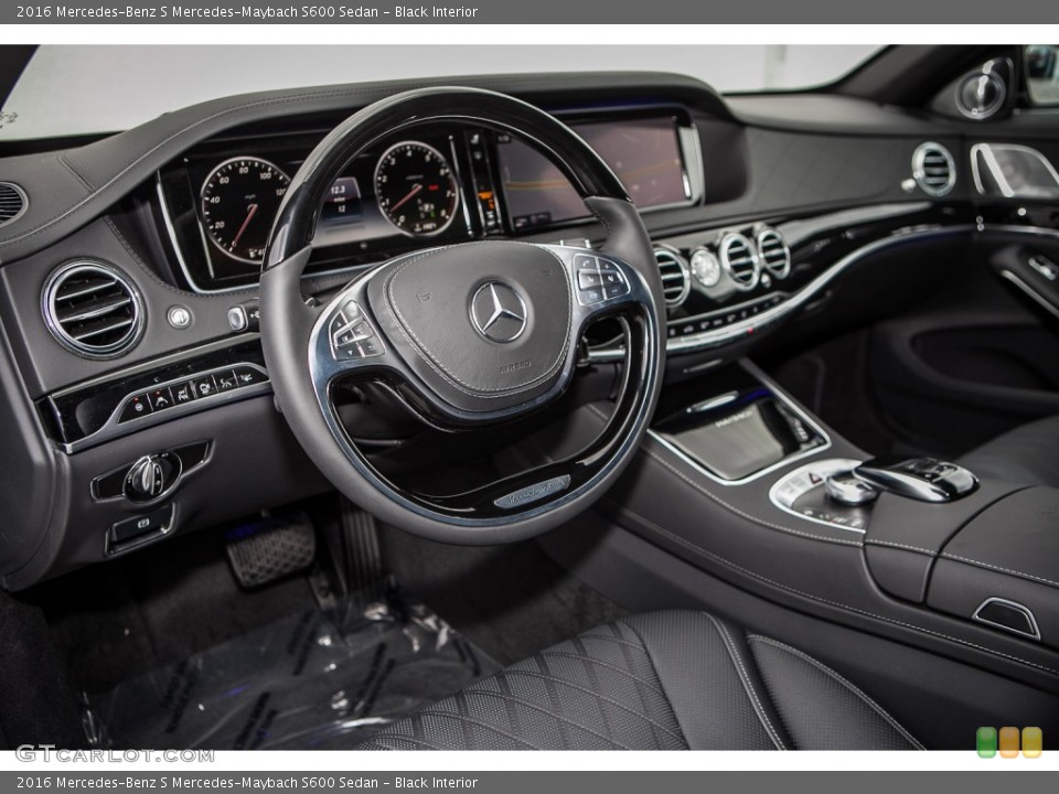 Black Interior Photo for the 2016 Mercedes-Benz S Mercedes-Maybach S600 Sedan #103452057