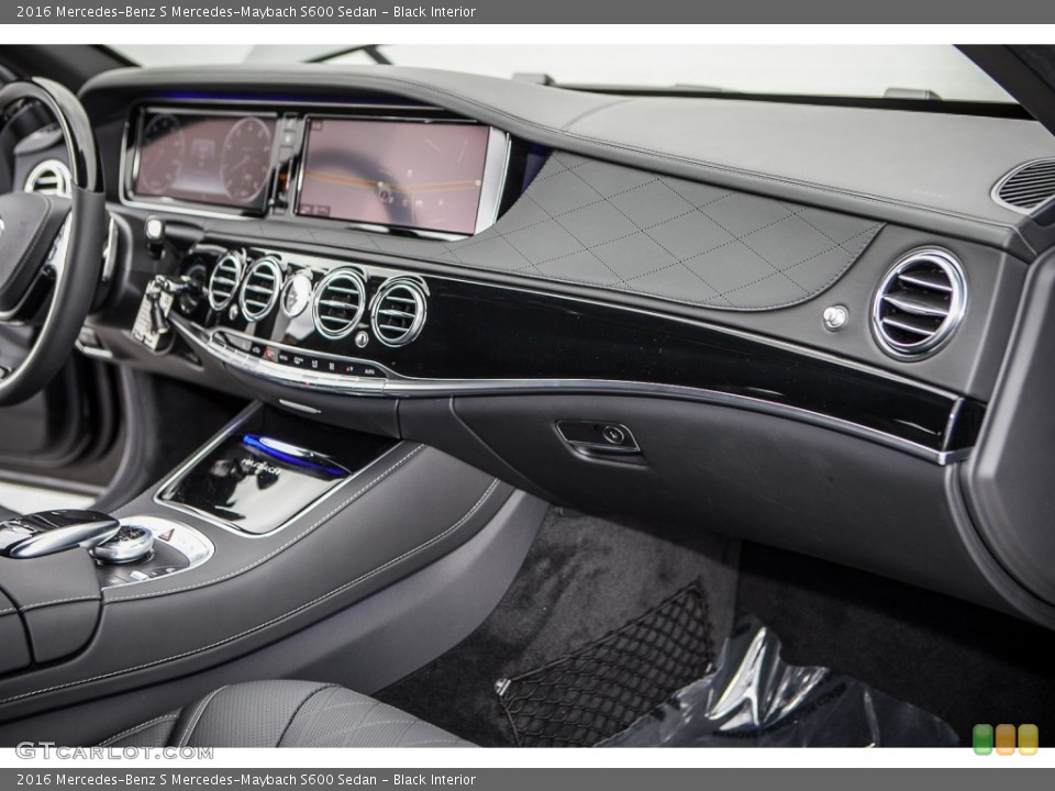 Black Interior Dashboard for the 2016 Mercedes-Benz S Mercedes-Maybach S600 Sedan #103452138