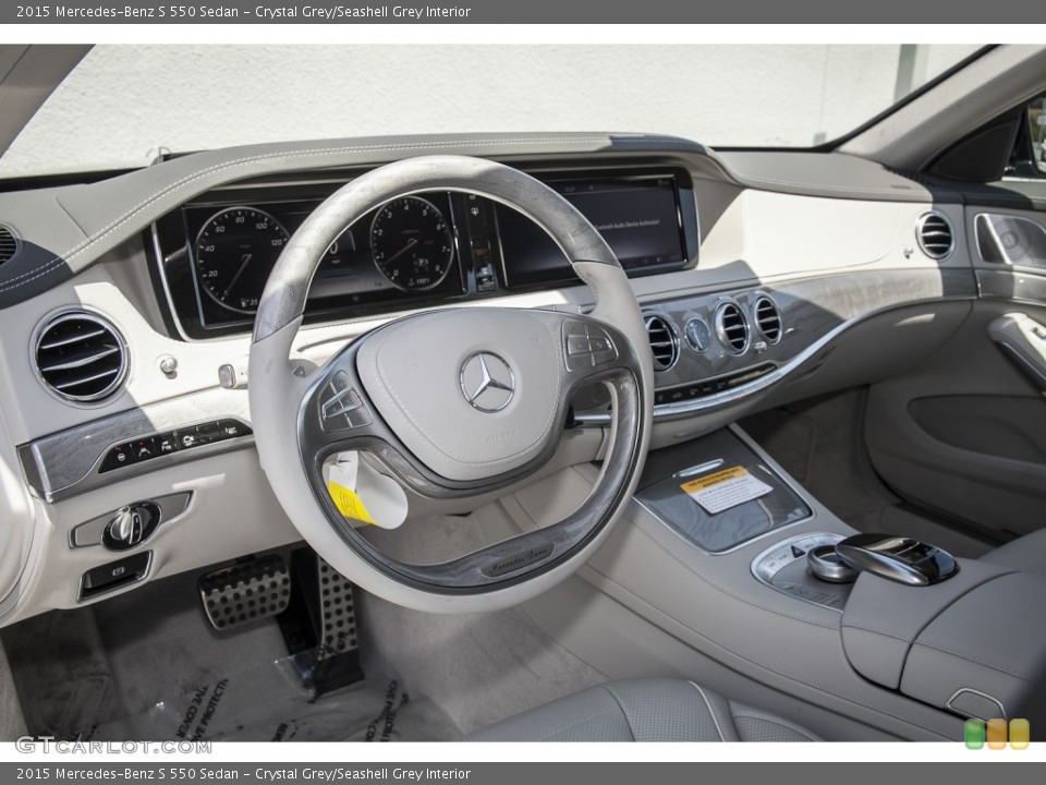 Crystal Grey/Seashell Grey Interior Photo for the 2015 Mercedes-Benz S 550 Sedan #103453008