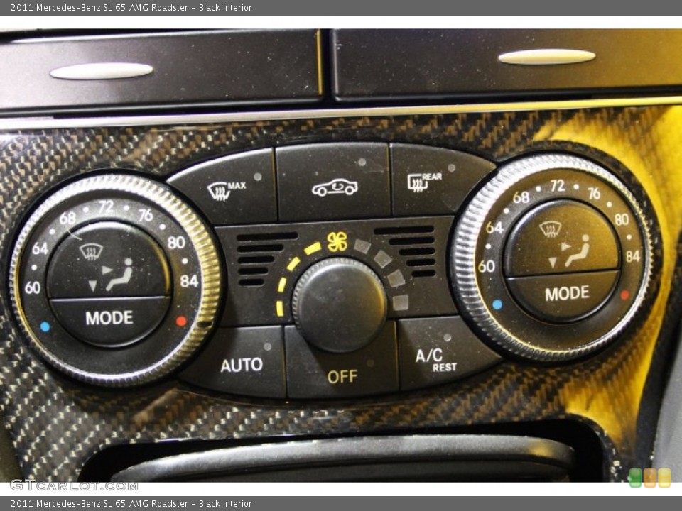Black Interior Controls for the 2011 Mercedes-Benz SL 65 AMG Roadster #103453122