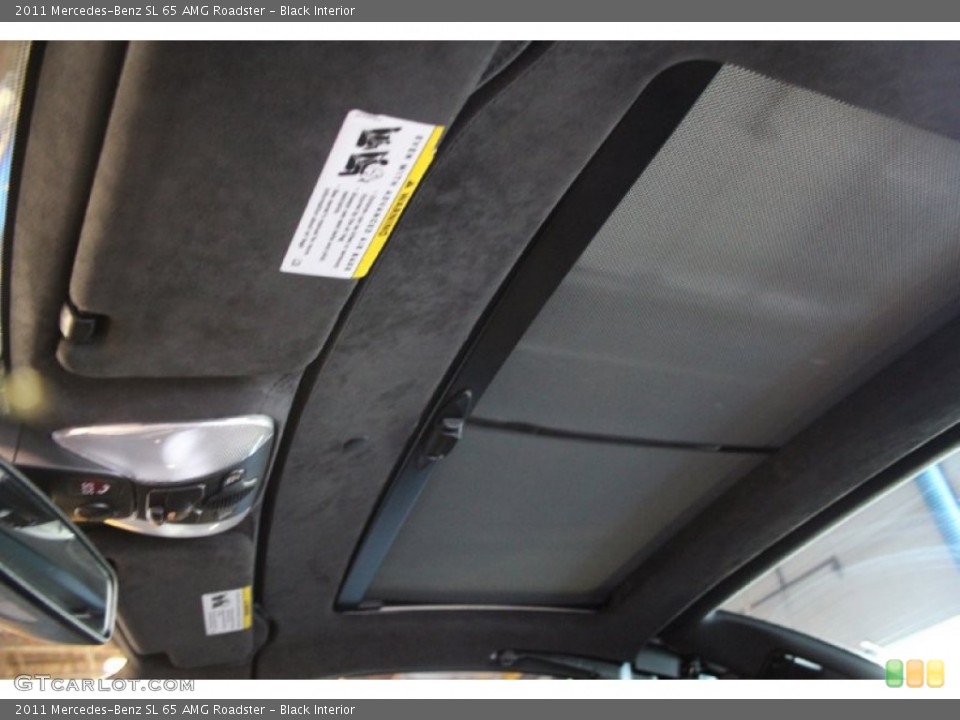 Black Interior Sunroof for the 2011 Mercedes-Benz SL 65 AMG Roadster #103453272