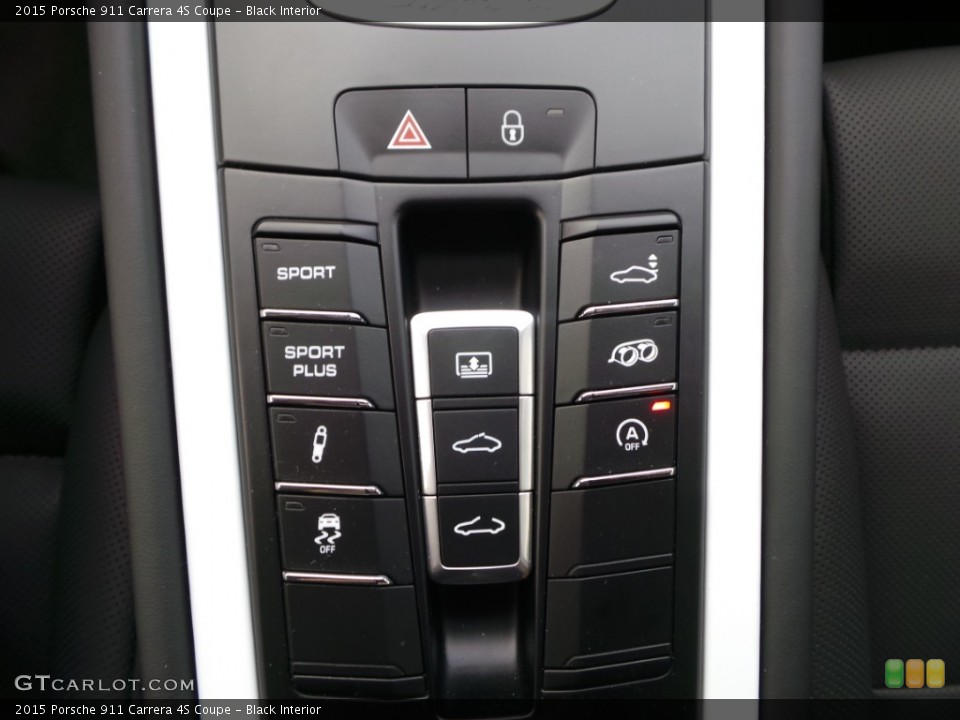 Black Interior Controls for the 2015 Porsche 911 Carrera 4S Coupe #103453362