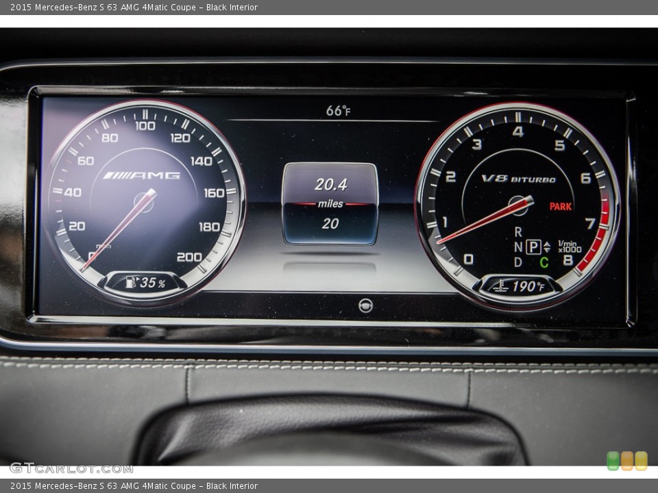Black Interior Gauges for the 2015 Mercedes-Benz S 63 AMG 4Matic Coupe #103454085