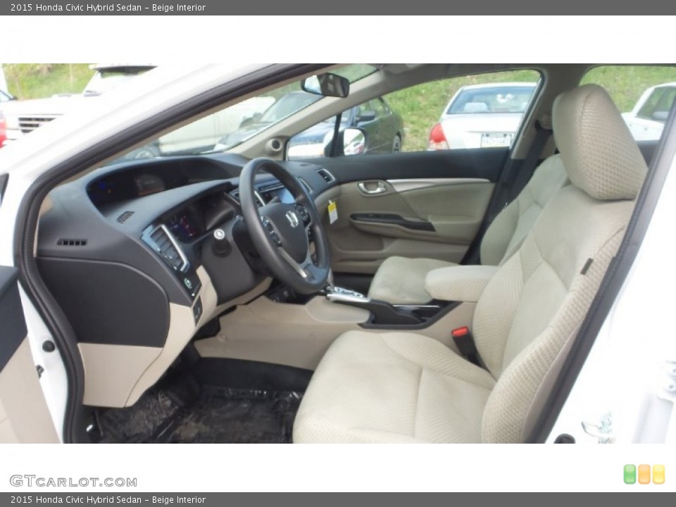 Beige Interior Photo for the 2015 Honda Civic Hybrid Sedan #103461444
