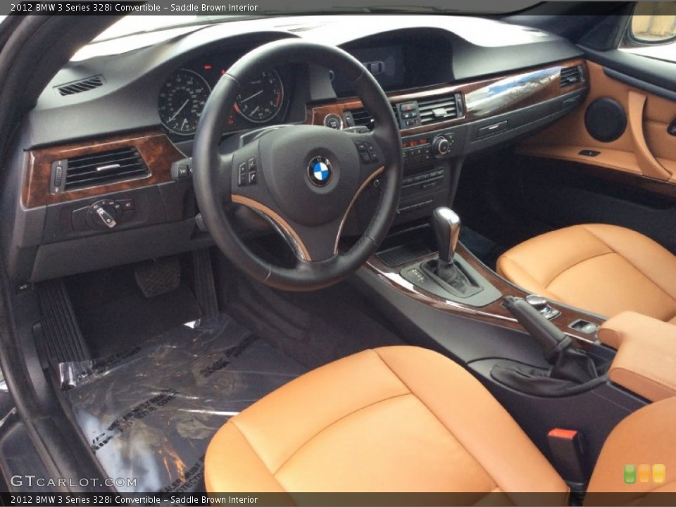 Saddle Brown Interior Photo for the 2012 BMW 3 Series 328i Convertible #103462671