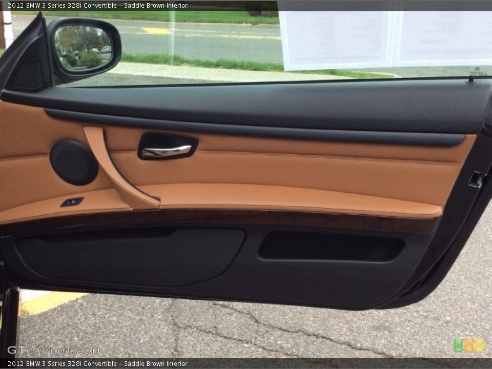 Saddle Brown Interior Door Panel for the 2012 BMW 3 Series 328i Convertible #103462998