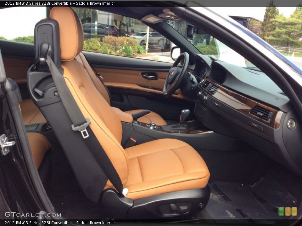 Saddle Brown Interior Front Seat for the 2012 BMW 3 Series 328i Convertible #103463049