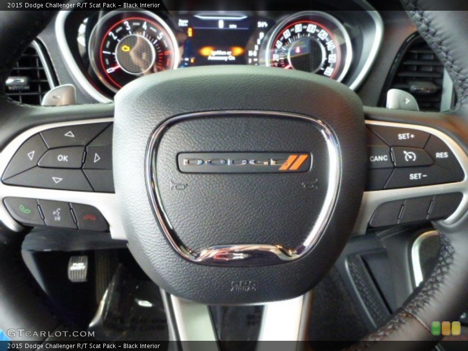 Black Interior Steering Wheel for the 2015 Dodge Challenger R/T Scat Pack #103463835